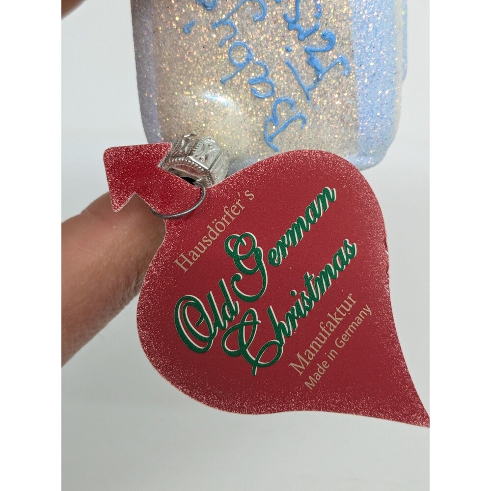 Inge Glas Glass Mouth Blown German Ornaments Baby First Christmas Set Of 3 New - Picture 9 of 16